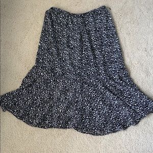Black and White reversible skirt